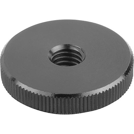 Kipp Knurled nuts flat steel and stainless steel, DIN 467 K0144.04